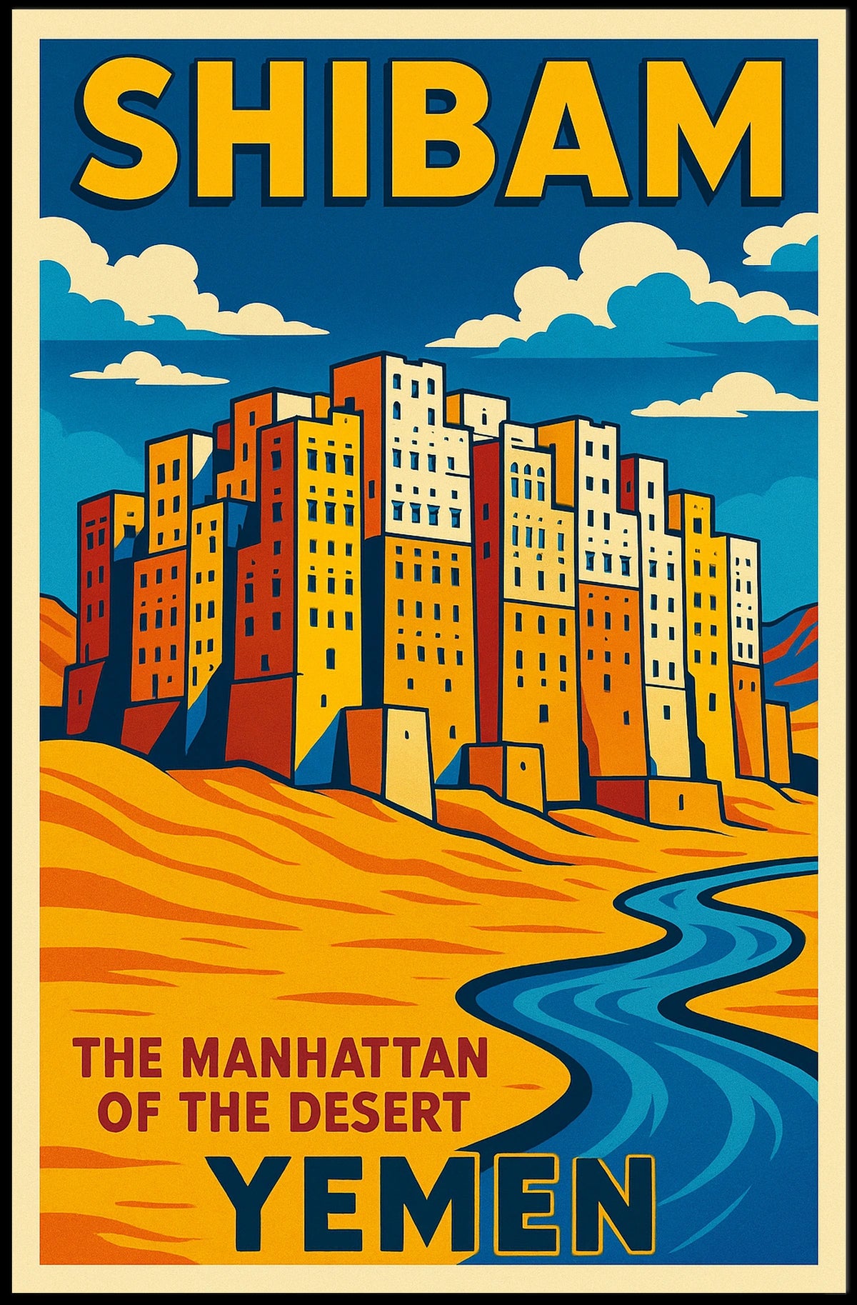 Shibam The Manhattan Of The Desert Poster