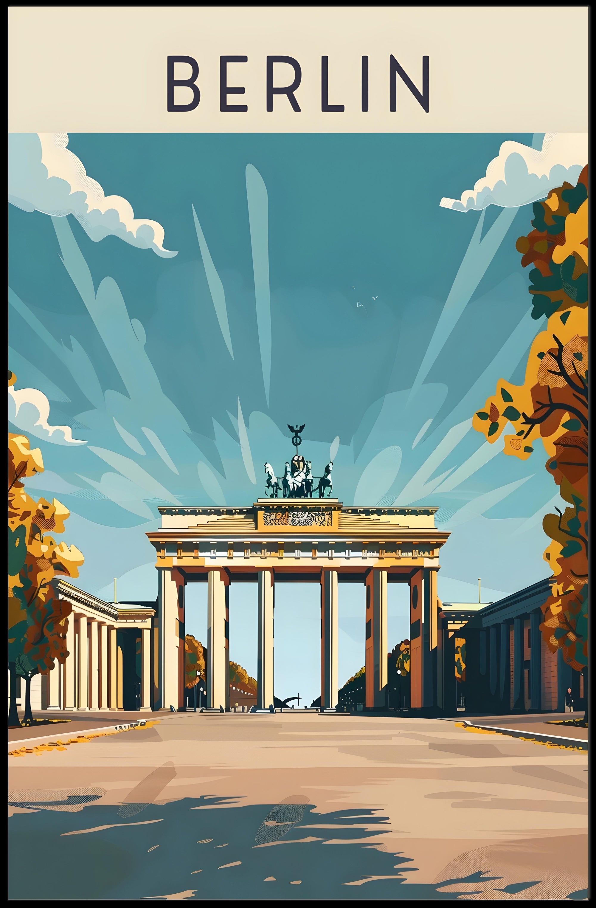 Berlin's Iconic Landmark Poster