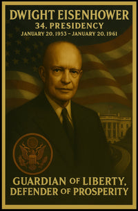 Dwight Eisenhower Term-Inspired Historical or Presidential Poster