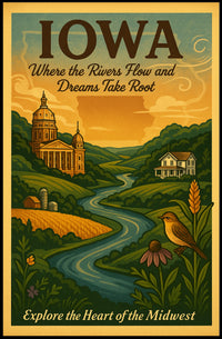 Explore The Heart Of The Midwest Poster