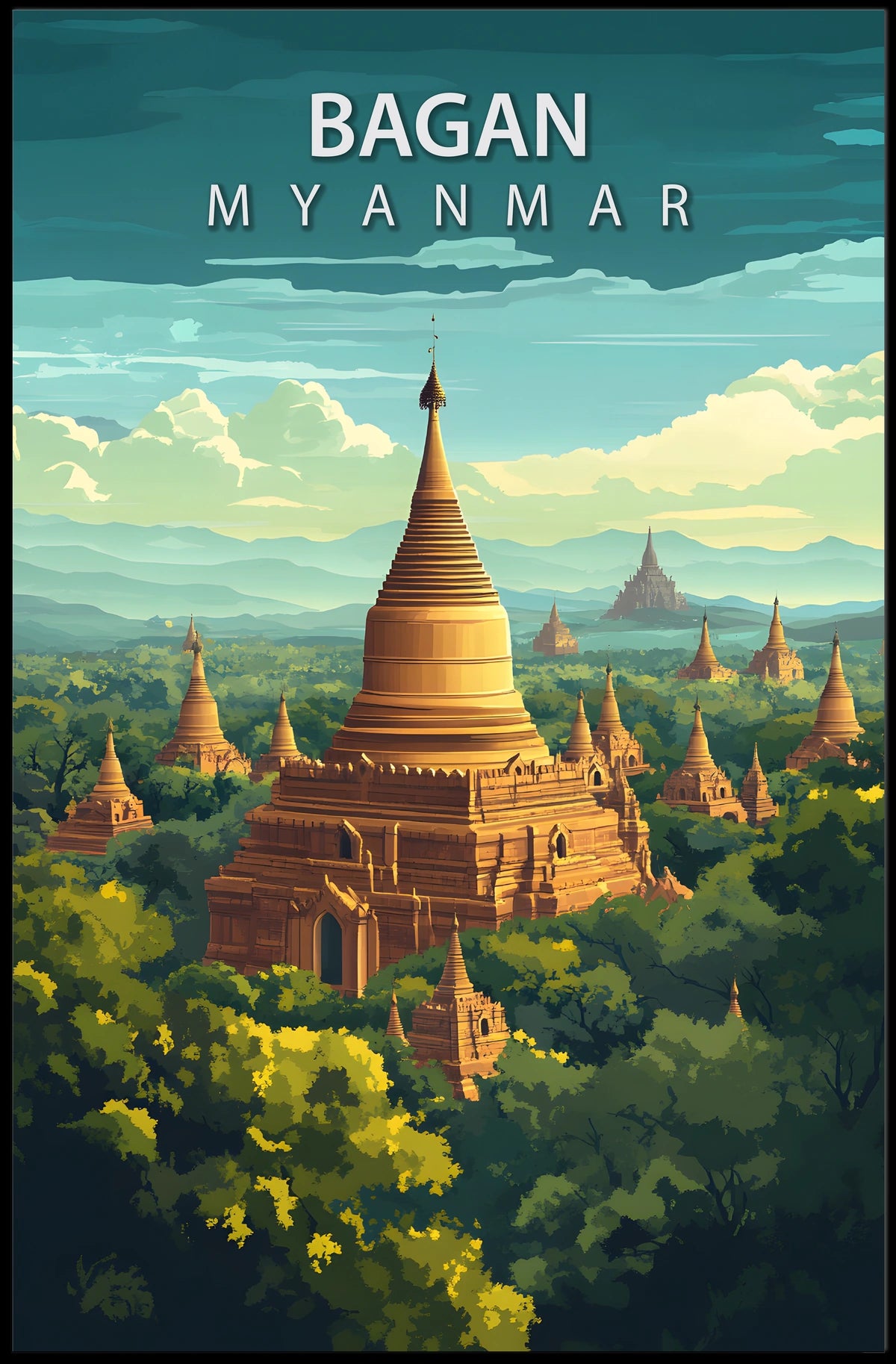 Bagan, Myanmar Poster