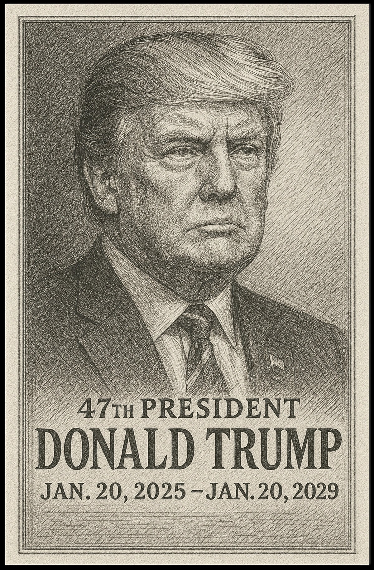 Donald Trump 47th President Poster