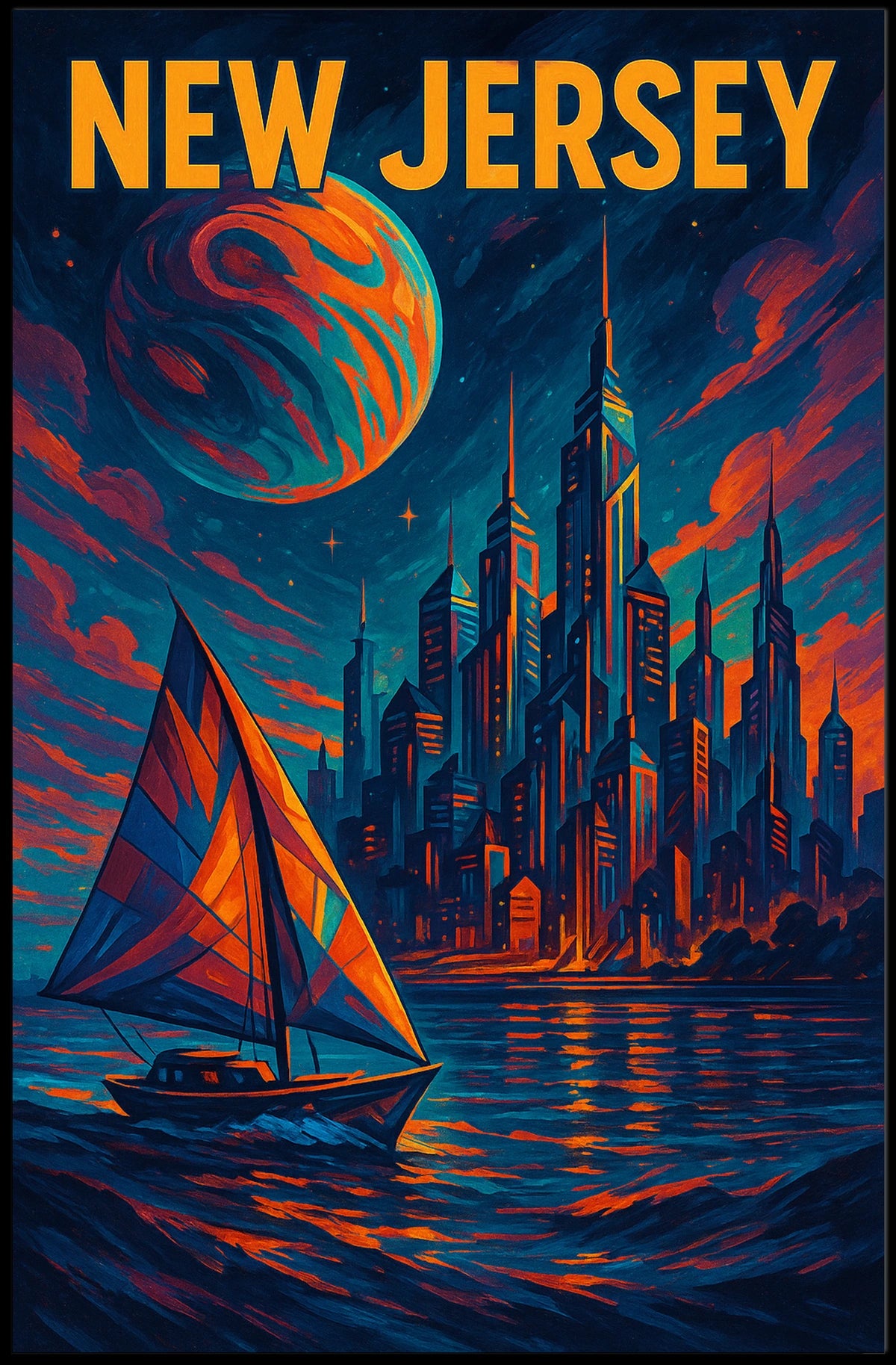 New Jersey A Cosmic Perspective Poster