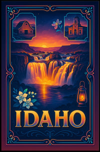 Idaho A Scenic Tribute Poster