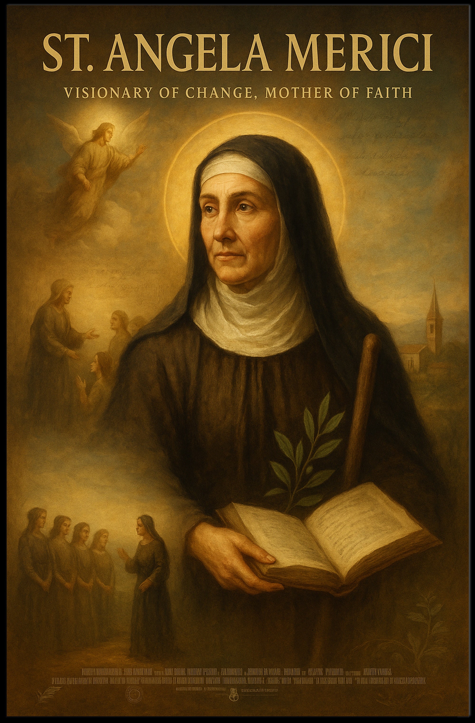St. Angela Merici Renaissance Spirituality Historical Poster PosterGoat