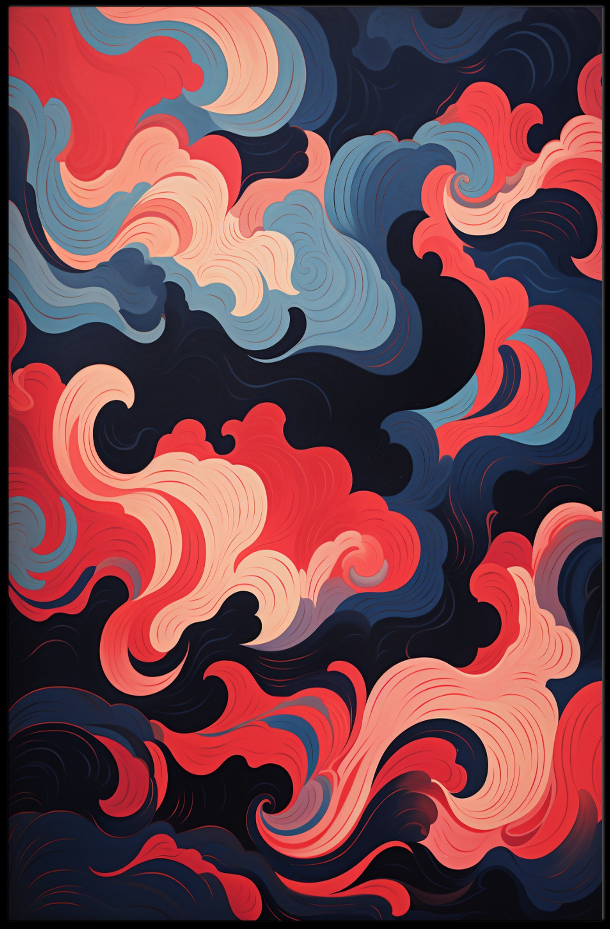 Abstract Swirls Of Color Abstract Poster