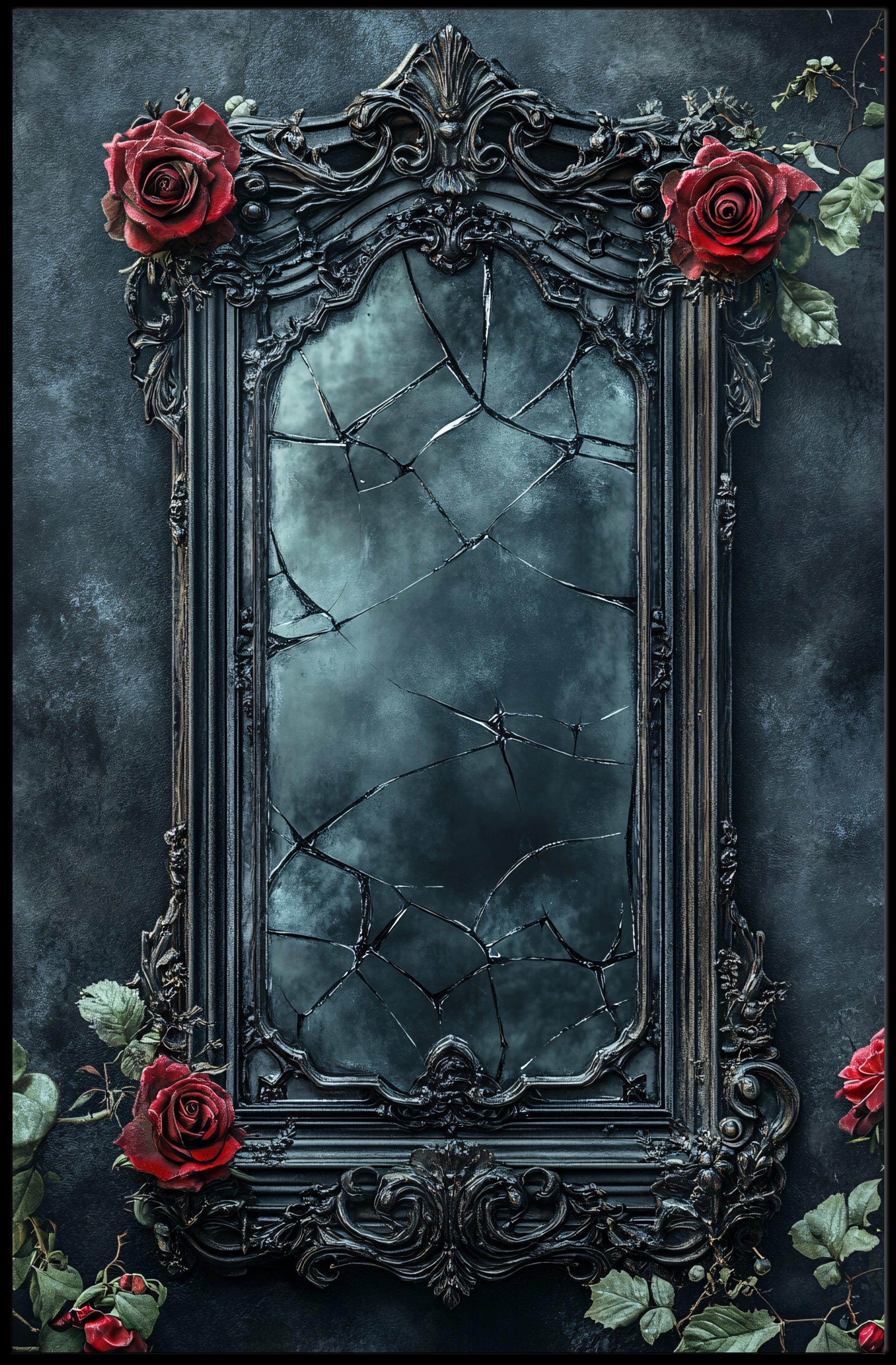 Reflections Of Elegance And Decay Poster