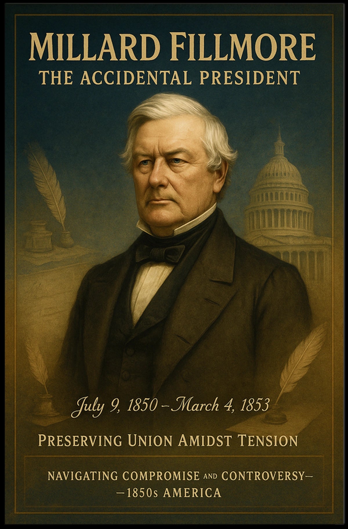 Millard Fillmore The Accidental President Poster
