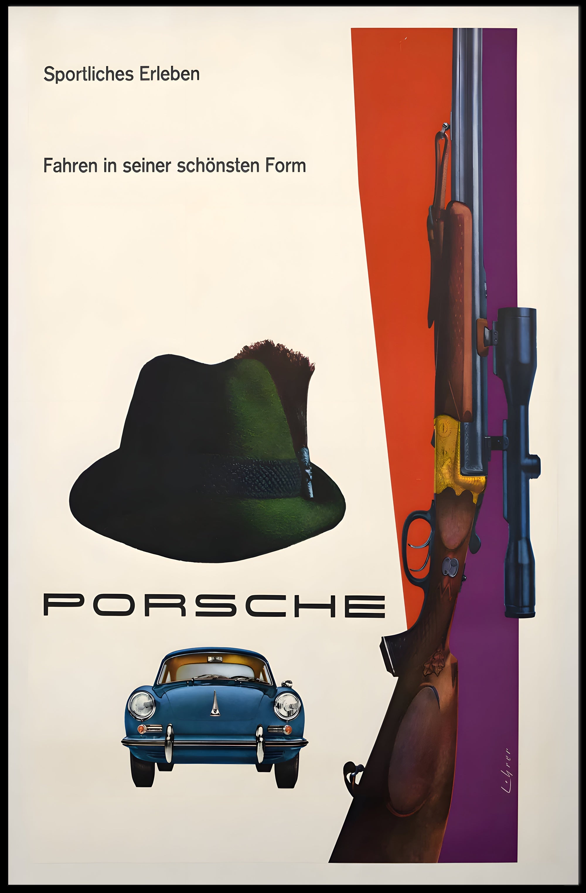 Sportliches Erleben mit Porsche Poster