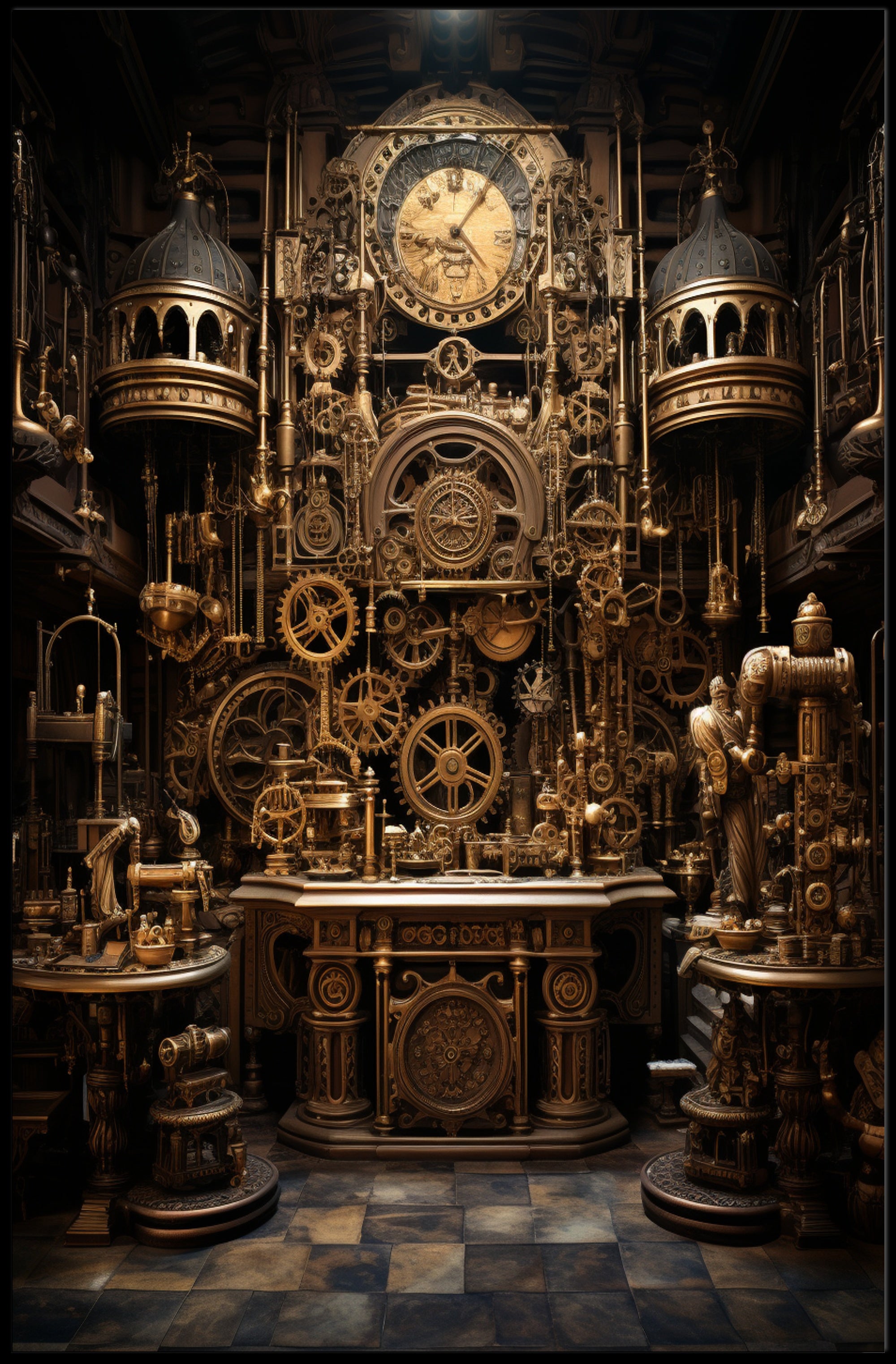 Steampunk Clockwork Masterpiece Poster