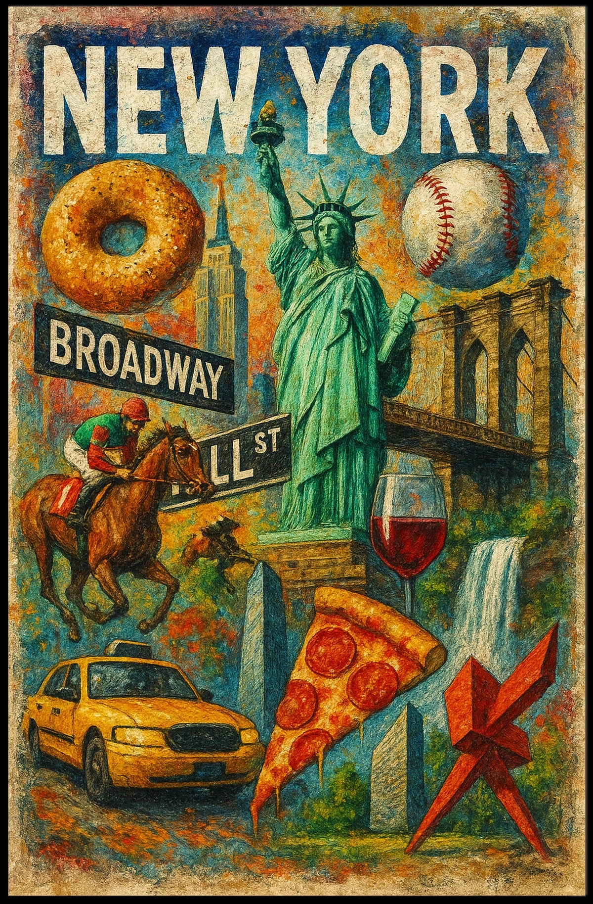 New York Icons Poster