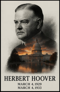 Herbert Hoover 31st President of the United States Reflections Poster
