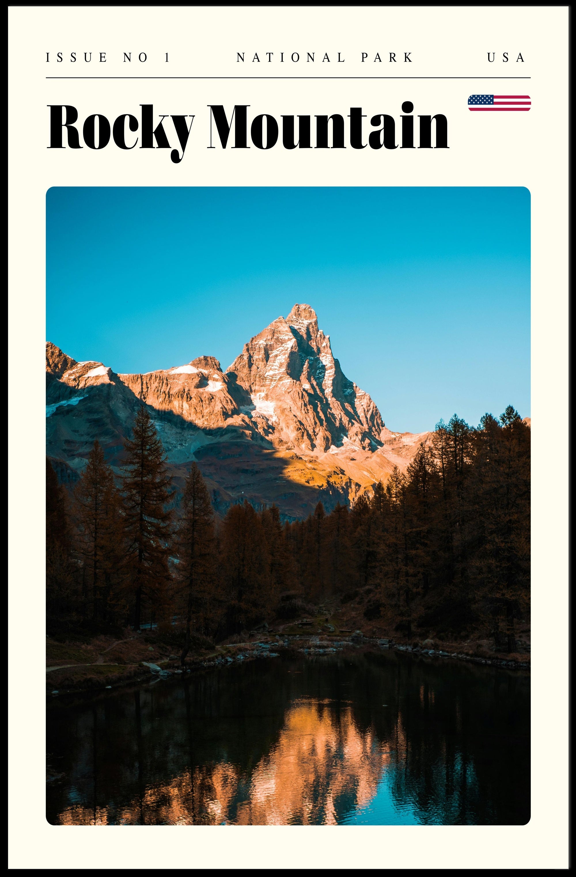Rocky Mountain National Park Scenic Poster Print