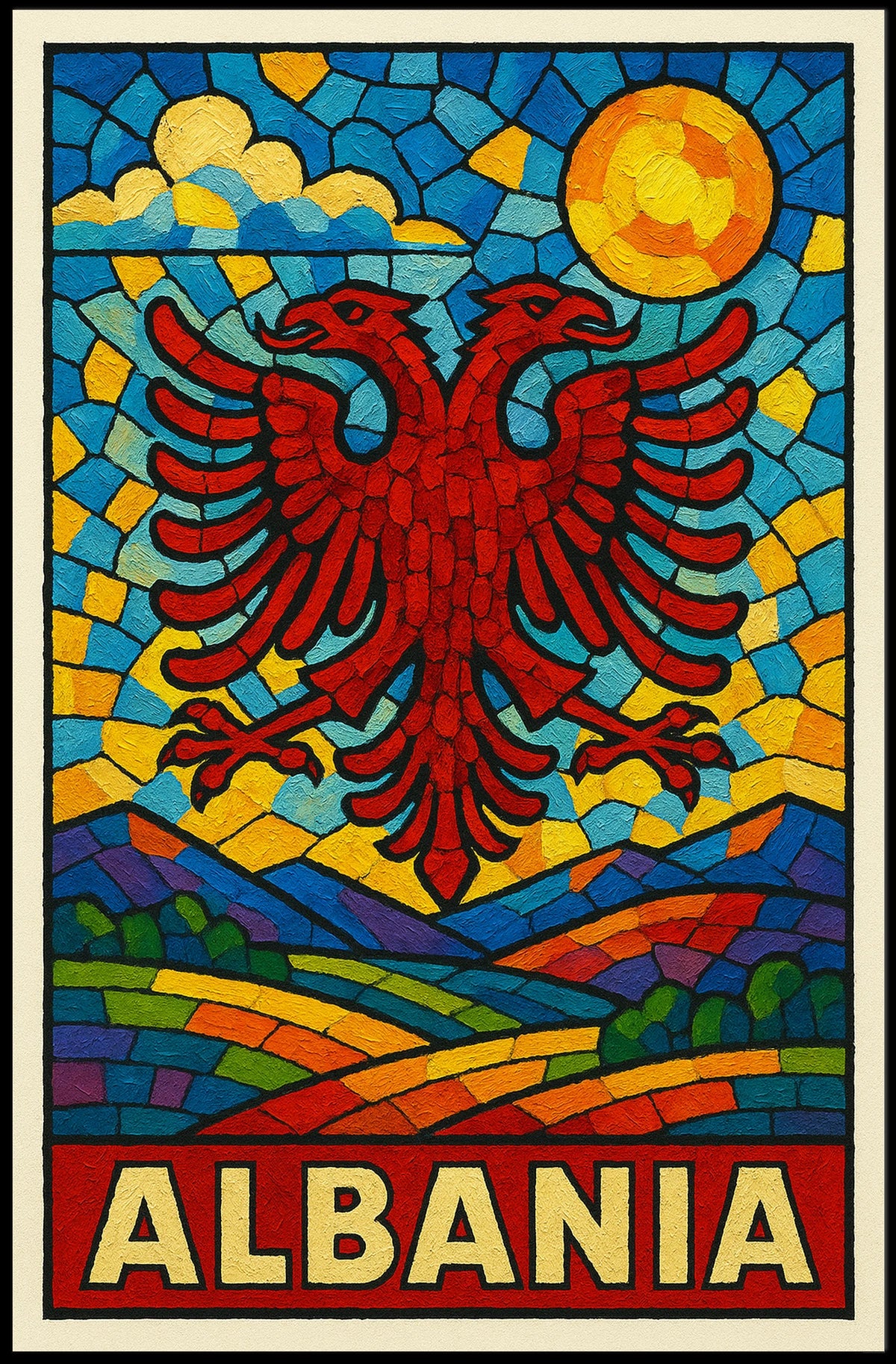 Albania Vibrant Heritage Poster
