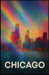 Chicago Skyline Photography Realism Wanderlust Poster