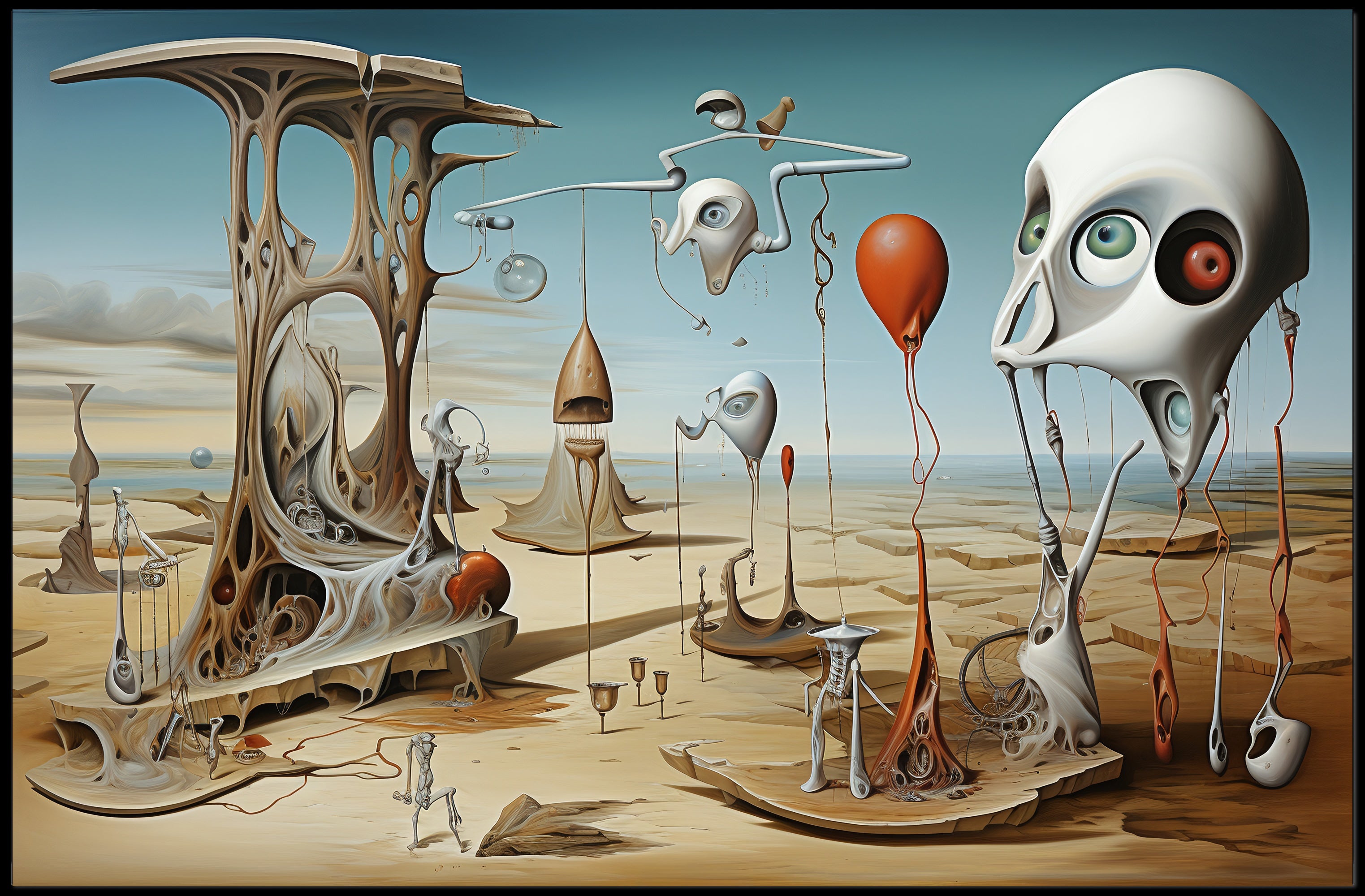 Surreal Desert Dreamscape Abstract Artistic Poster