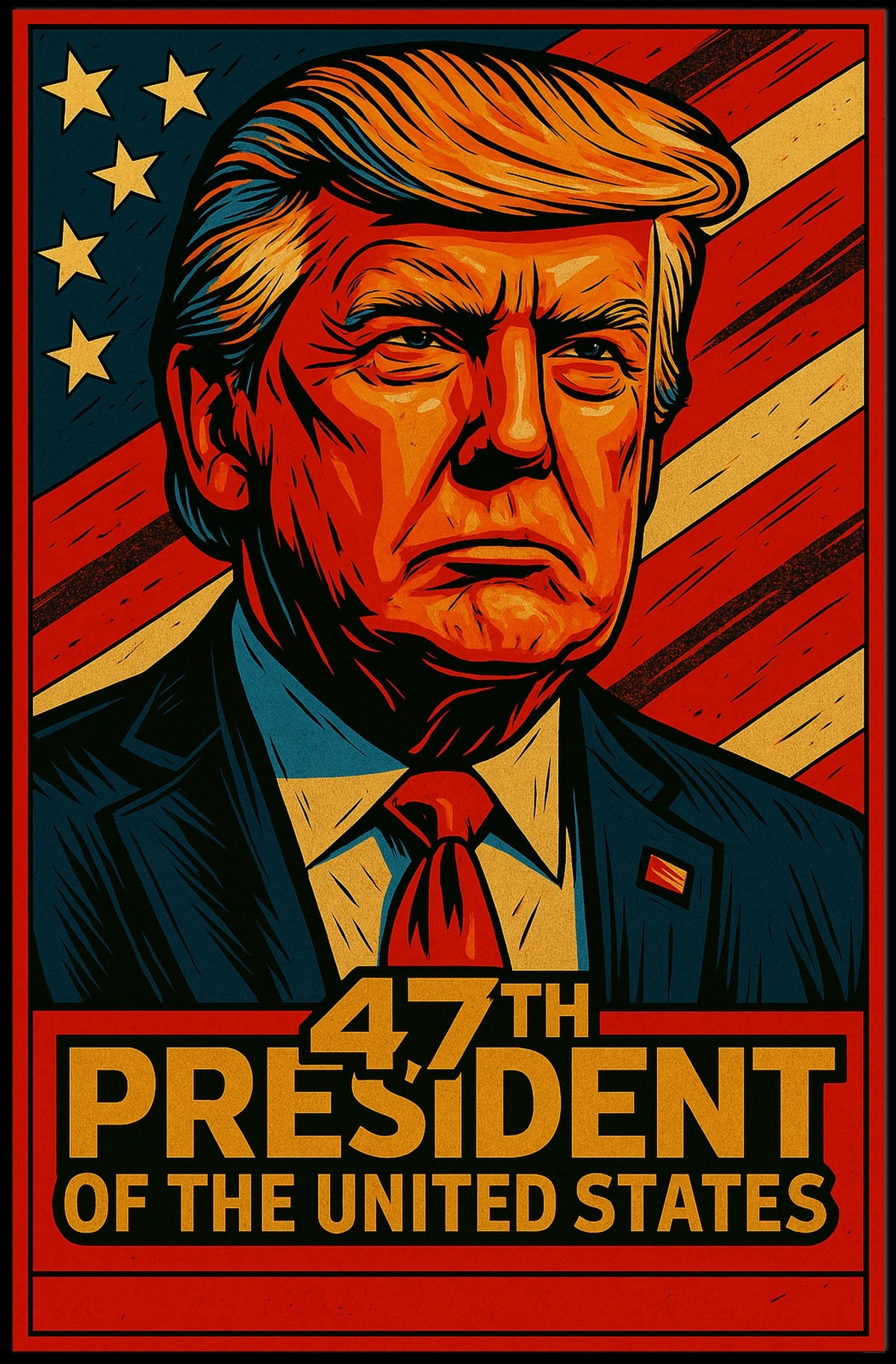 47th President Of The United States Poster Wall Art