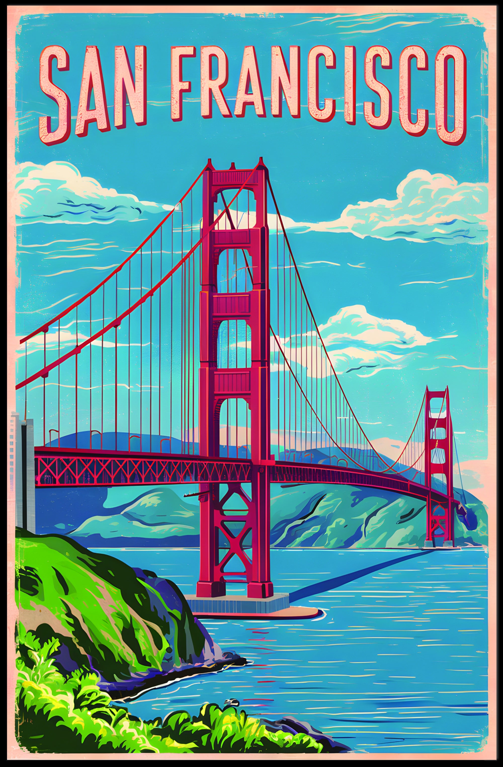 San Francisco Golden Gate Bridge Poster