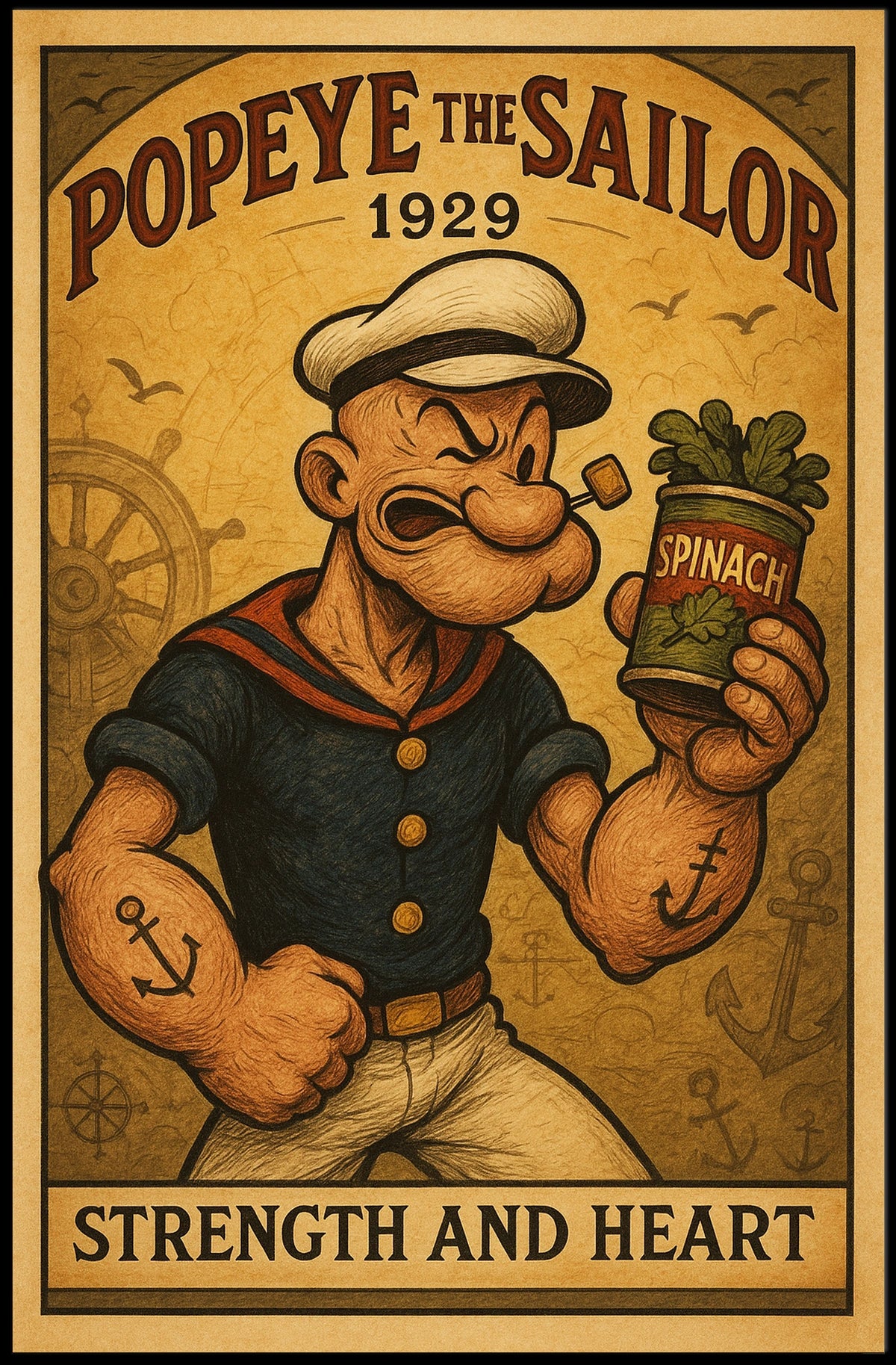 Popeye 1929 Art Poster POP-73