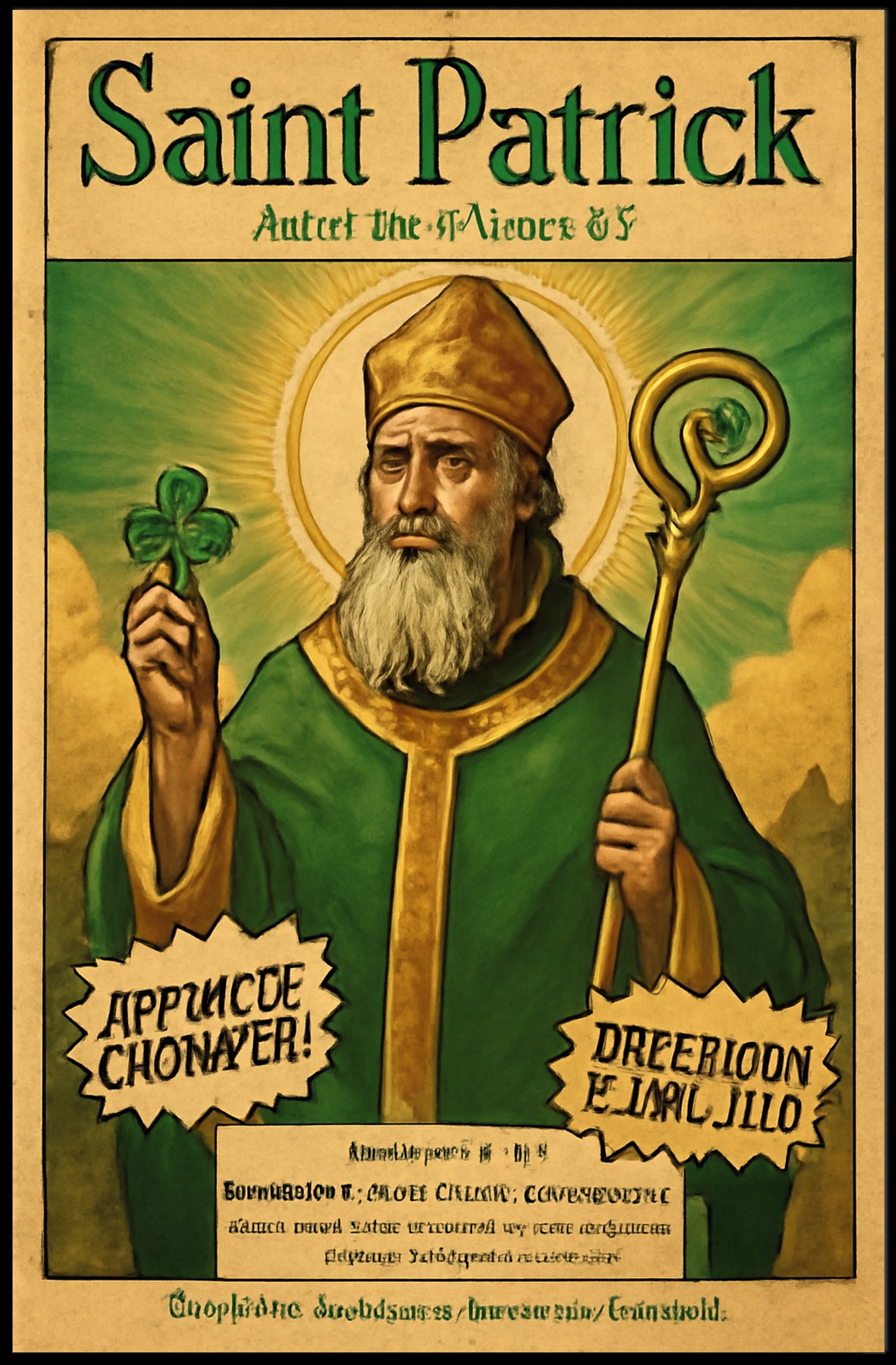 Saint Patrick Poster PosterGoat