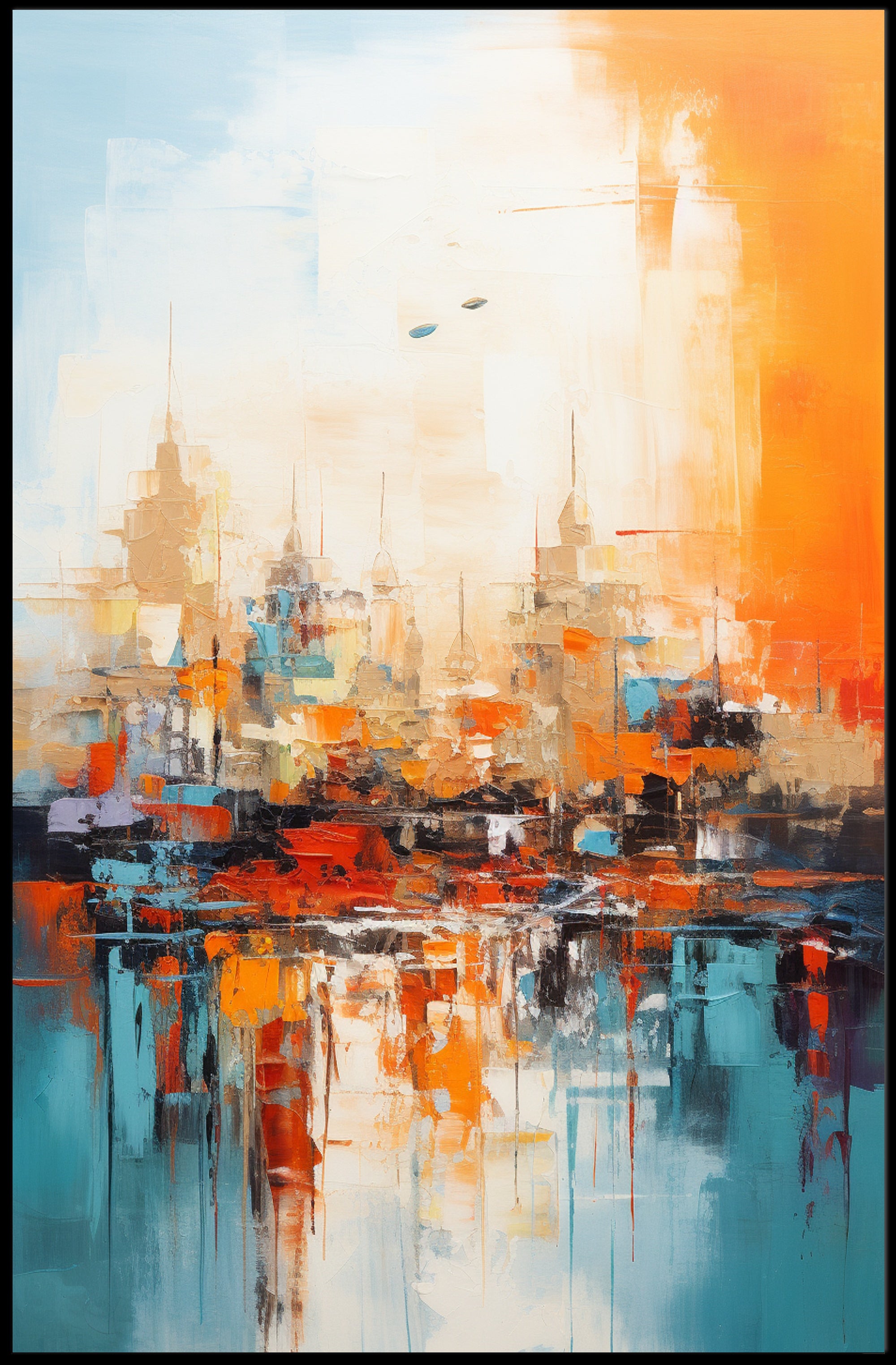 Abstract Cityscape Abstract Poster