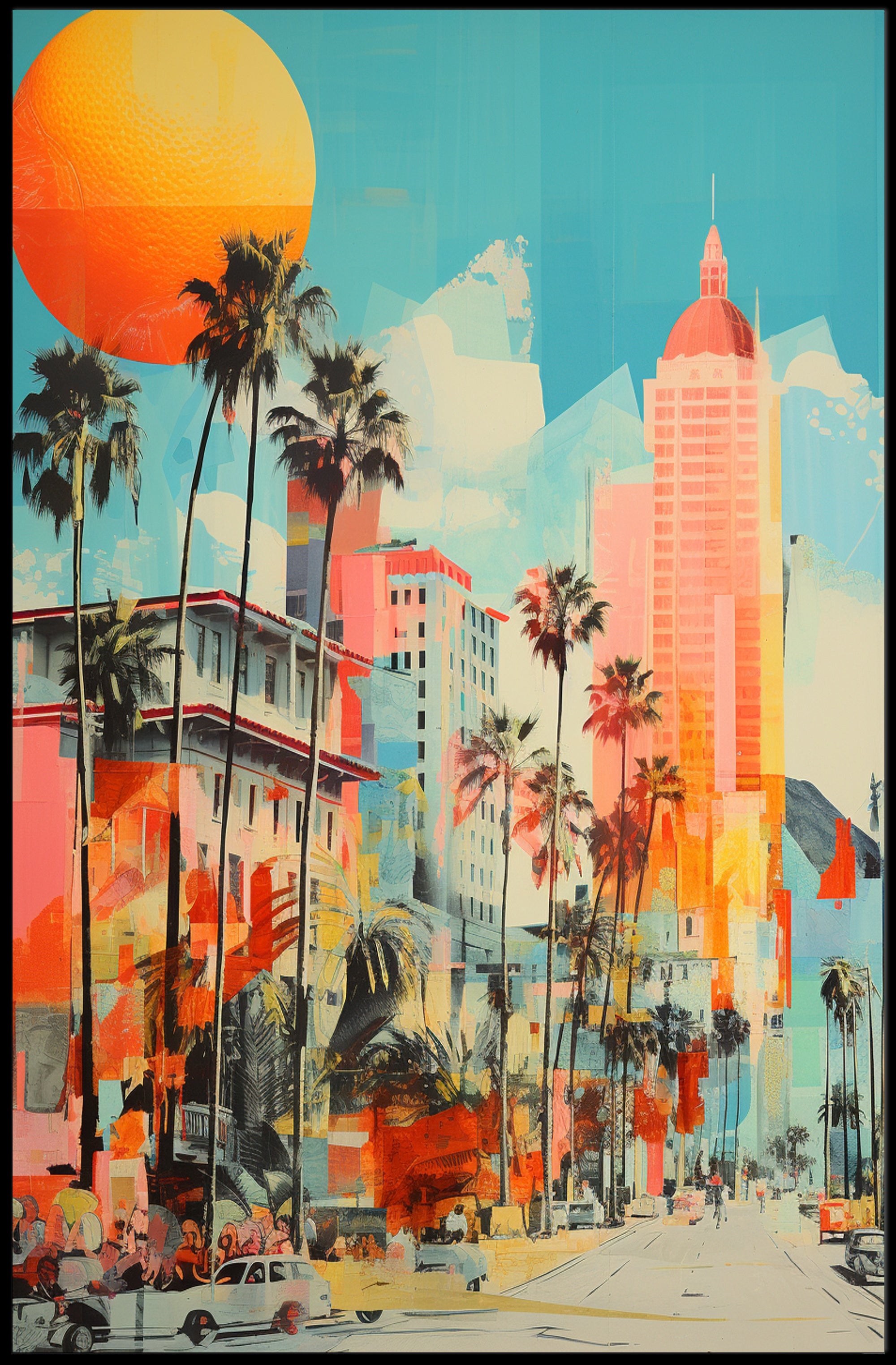 Vibrant Cityscape Poster