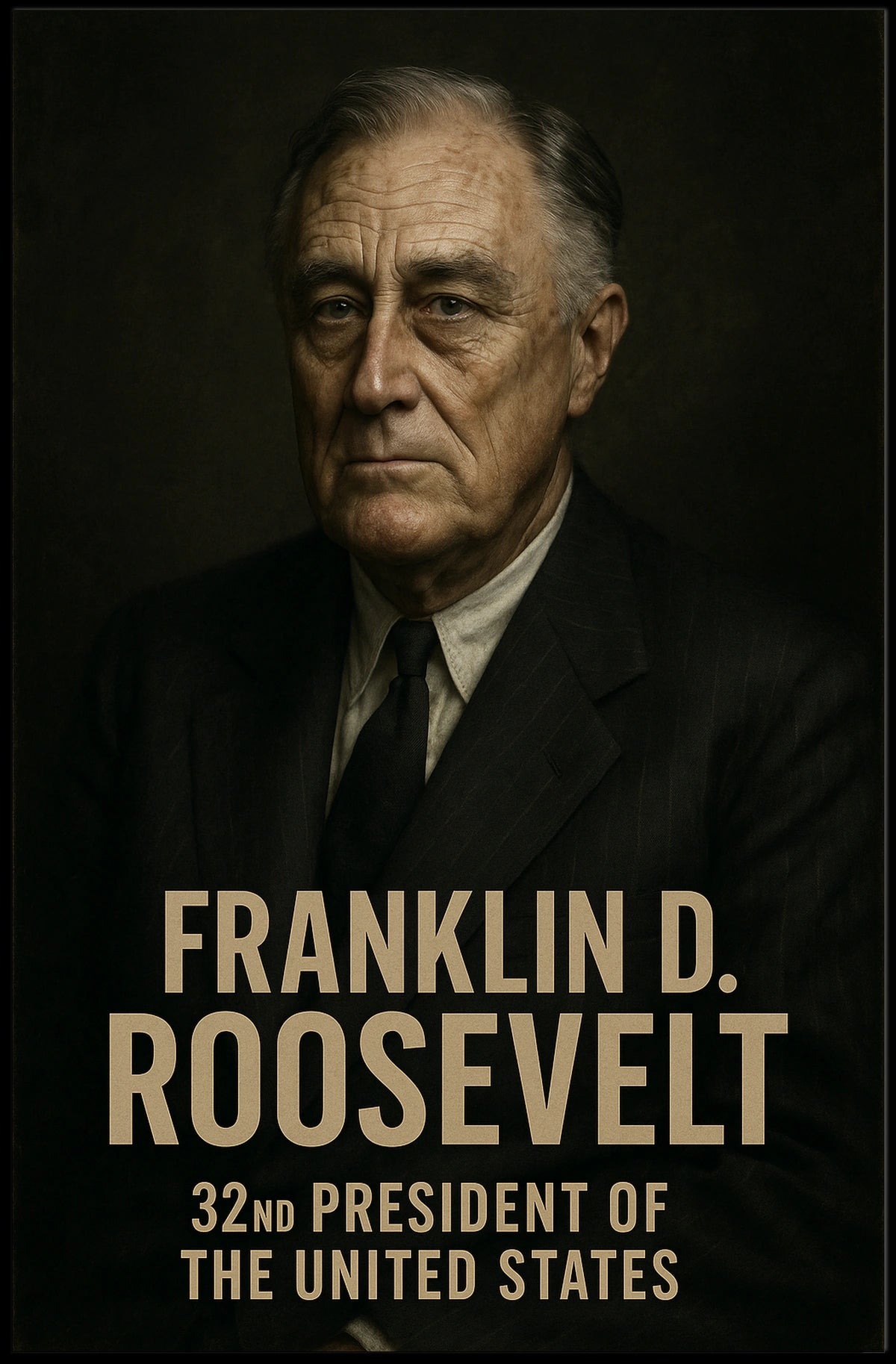 Franklin D. Roosevelt 32nd President Poster