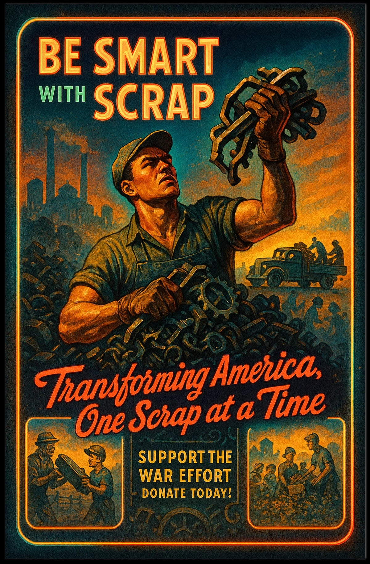 Be Smart With Scrap Poster