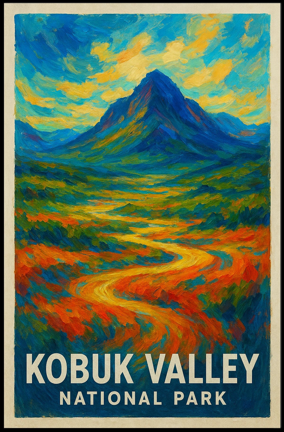 Kobuk Valley National Park Poster Wall Art Alaska Landscape