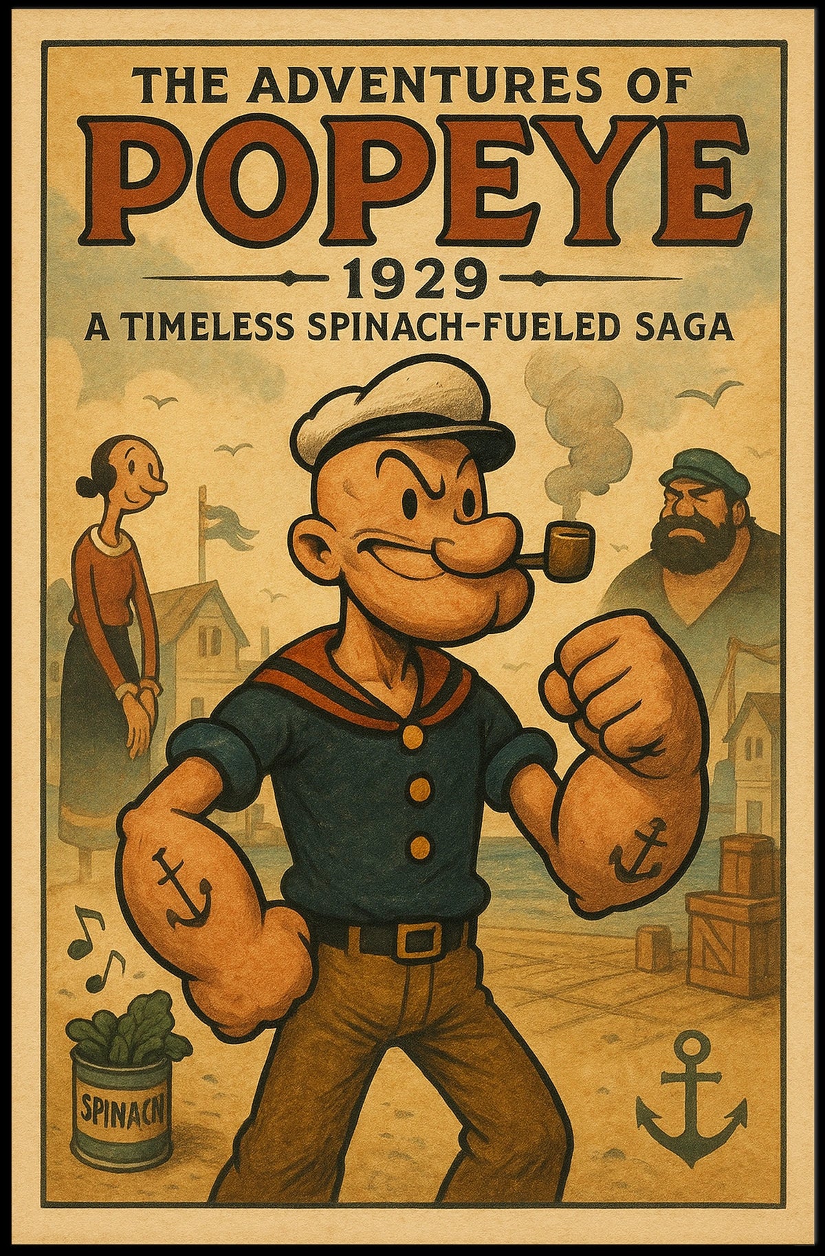 Popeye 1929 Art Poster POP-225