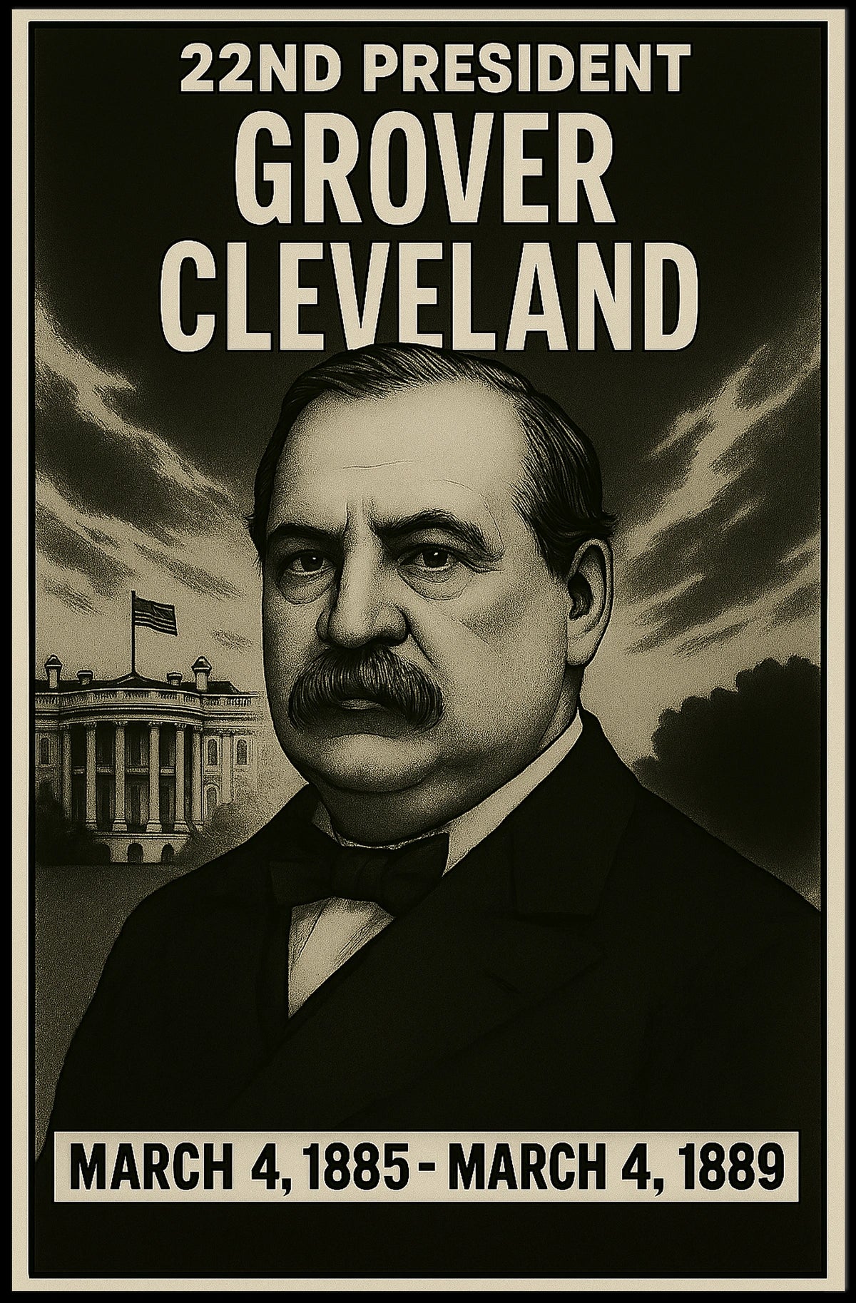 Grover Cleveland 22Nd President Poster