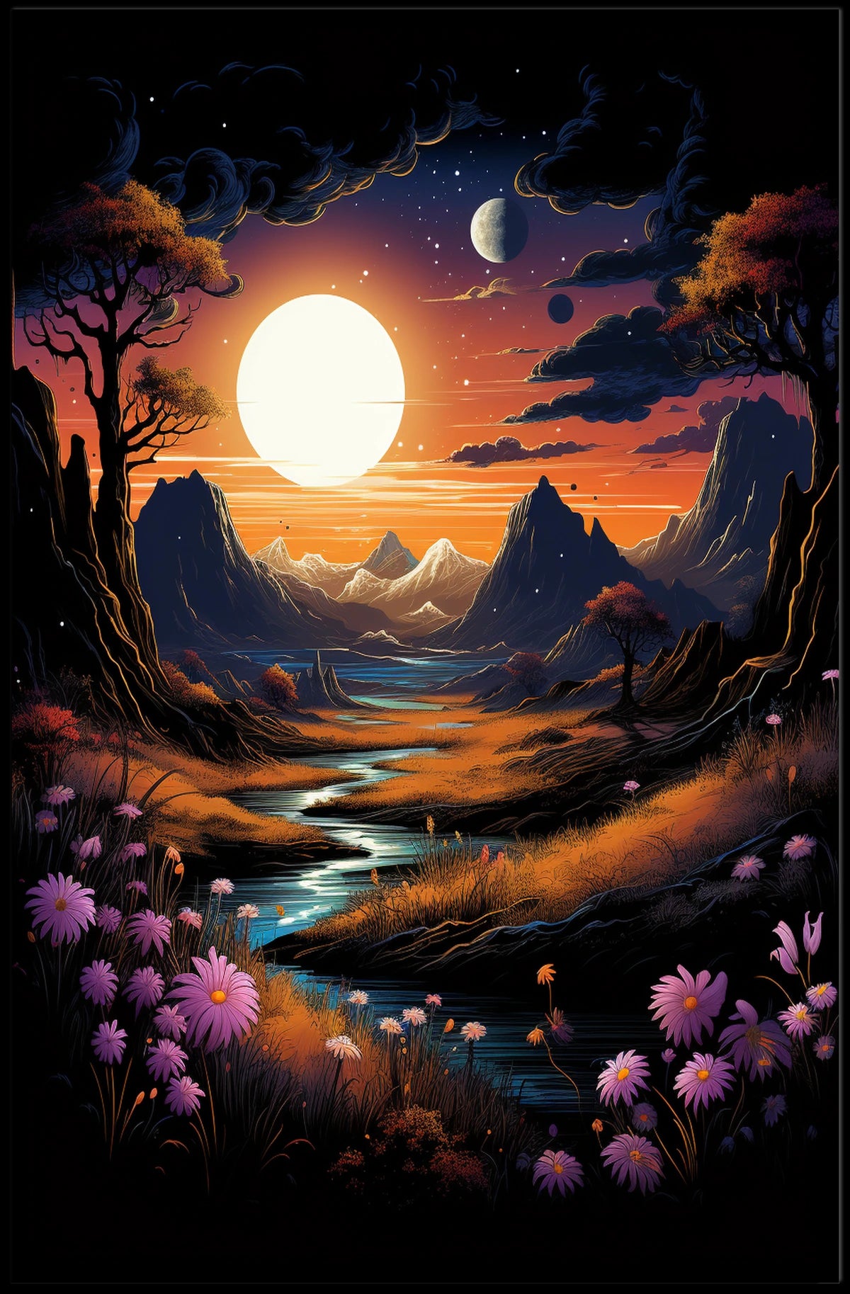Celestial Landscape Poster