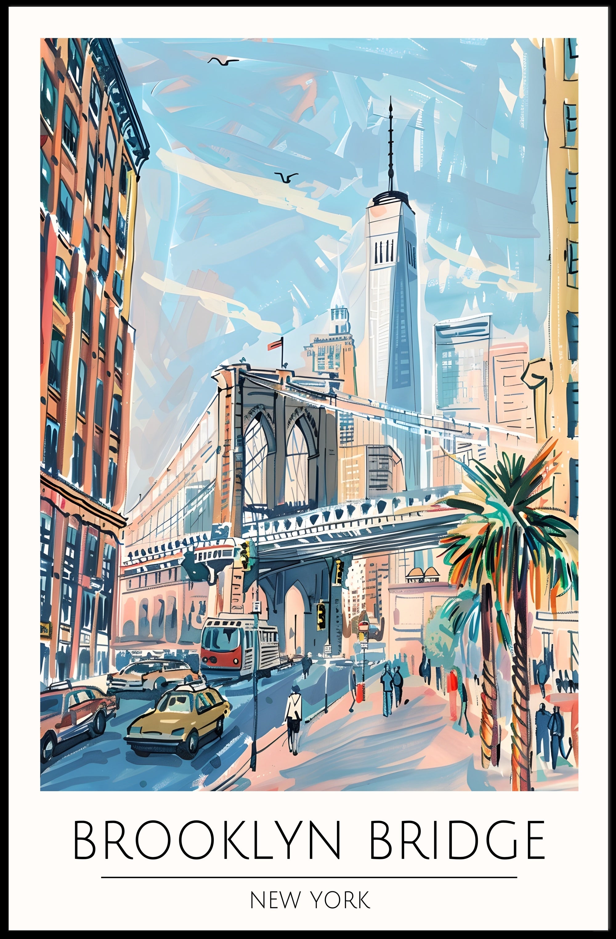Brooklyn Bridge in New York Poster PosterGoat