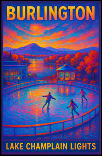 Burlington Lake Champlain Lights Poster