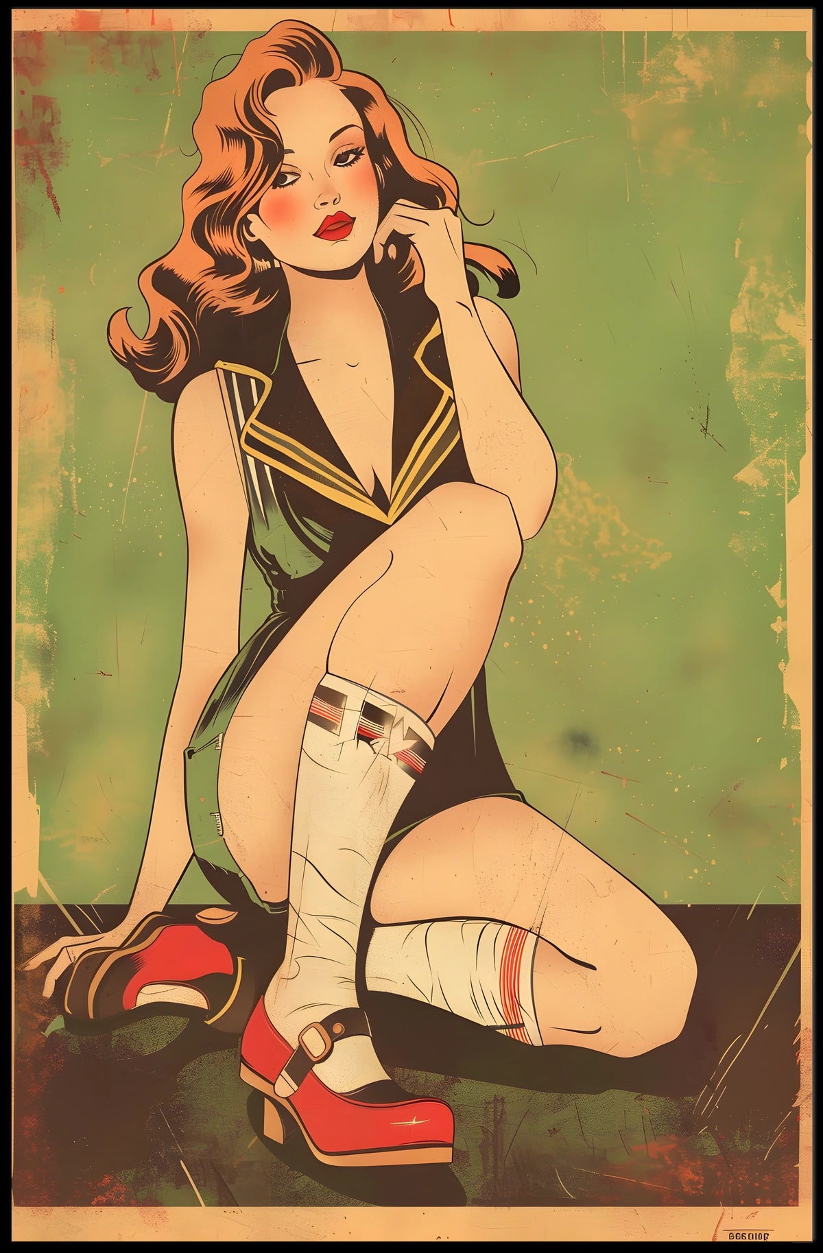 Vintage Pin-Up Art Poster