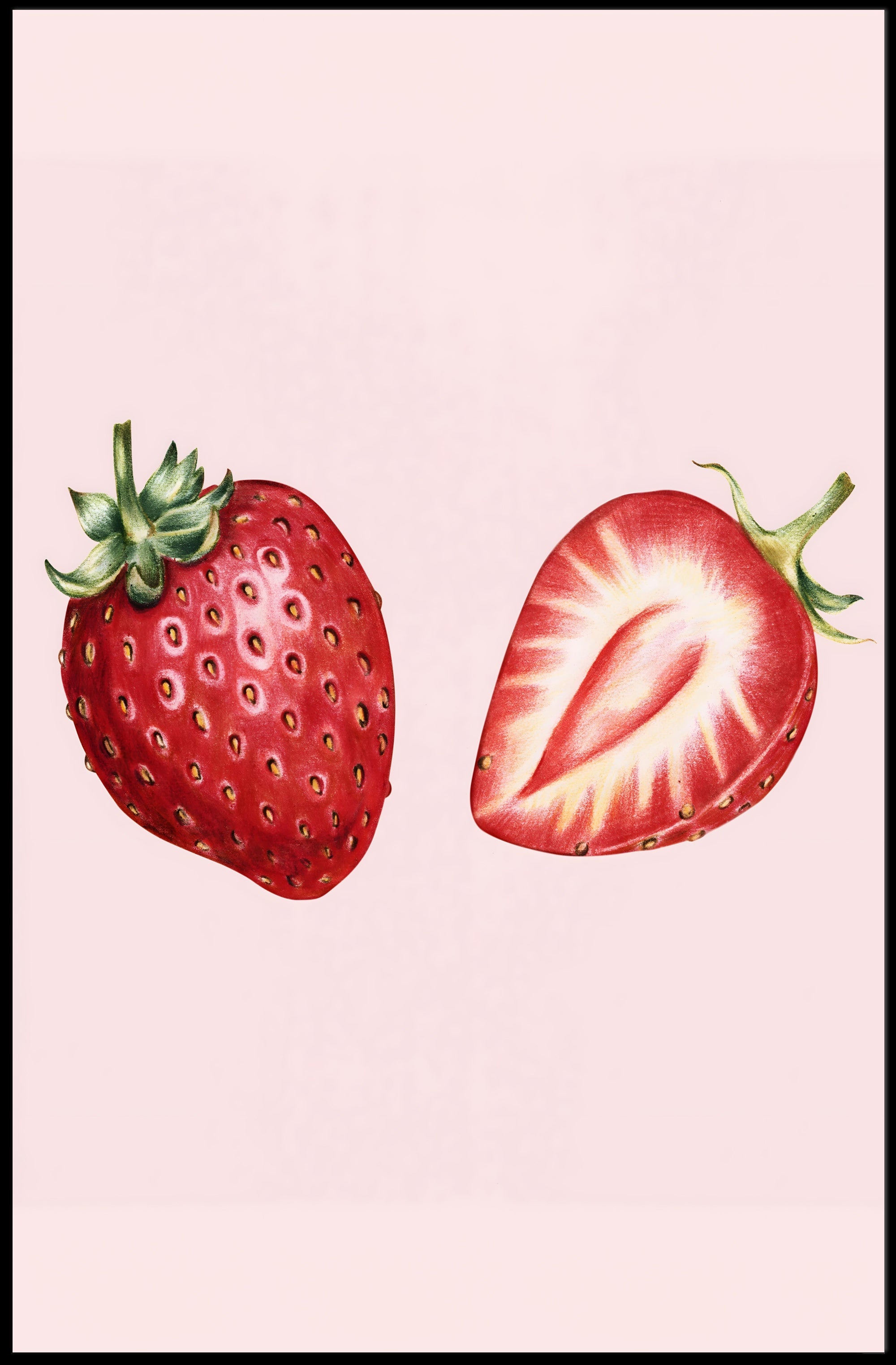 Juicy Strawberries Poster