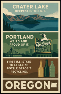 Discover Oregon Poster