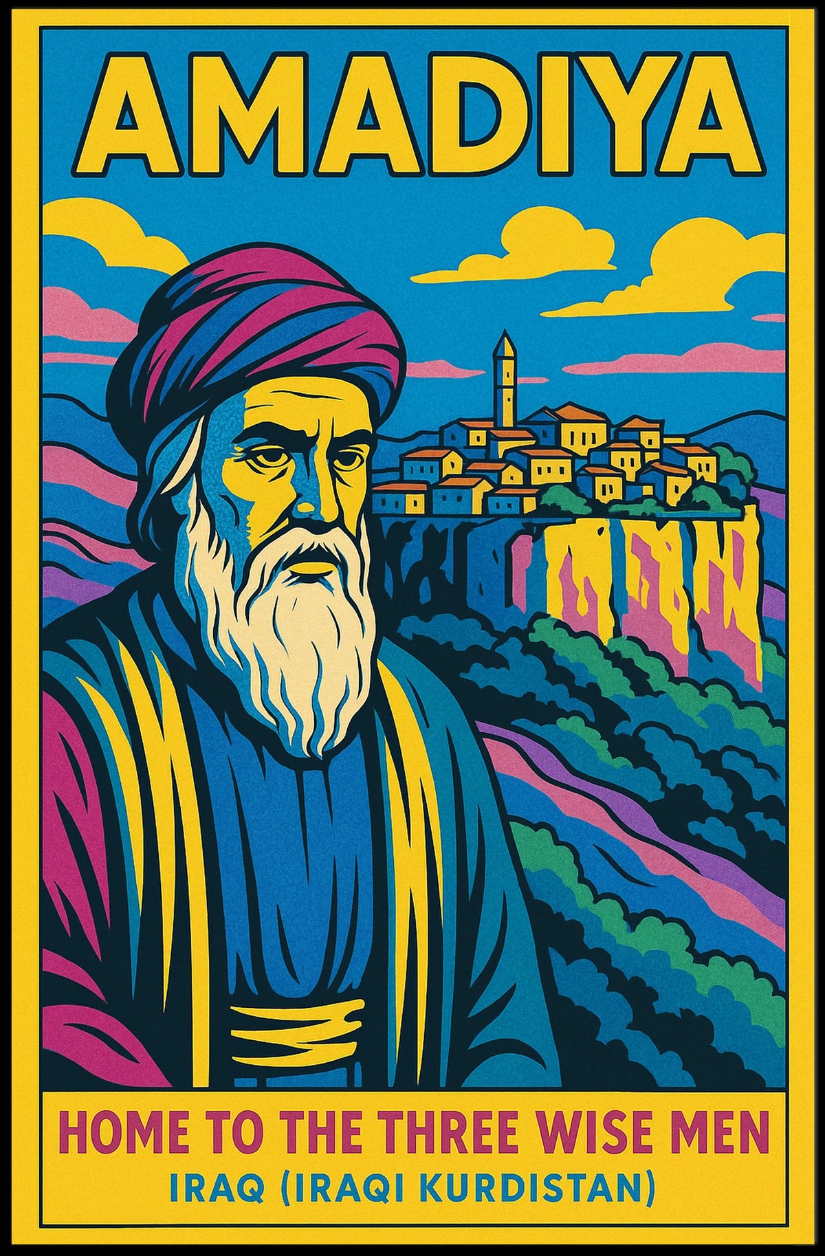 Amadiya Home To The Three Wise Men Poster