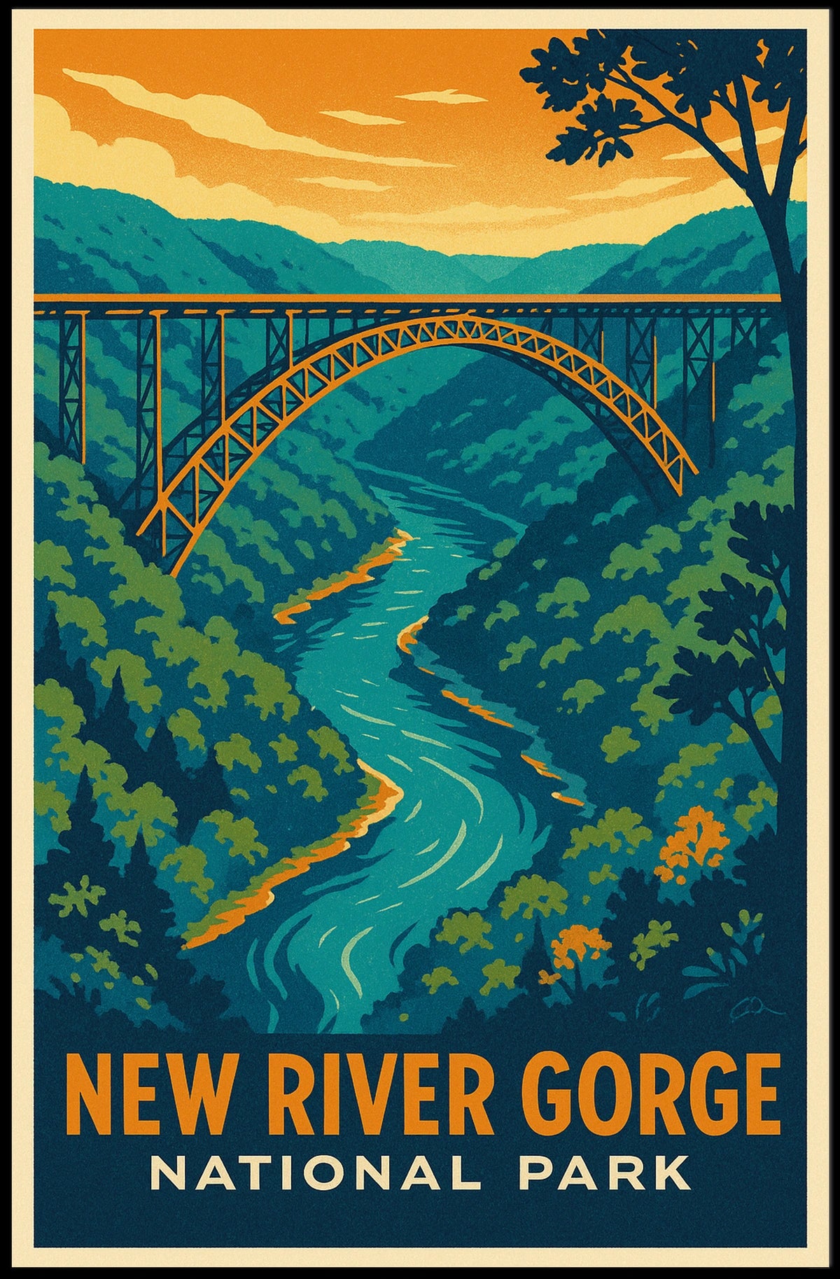 New River Gorge National Park Poster