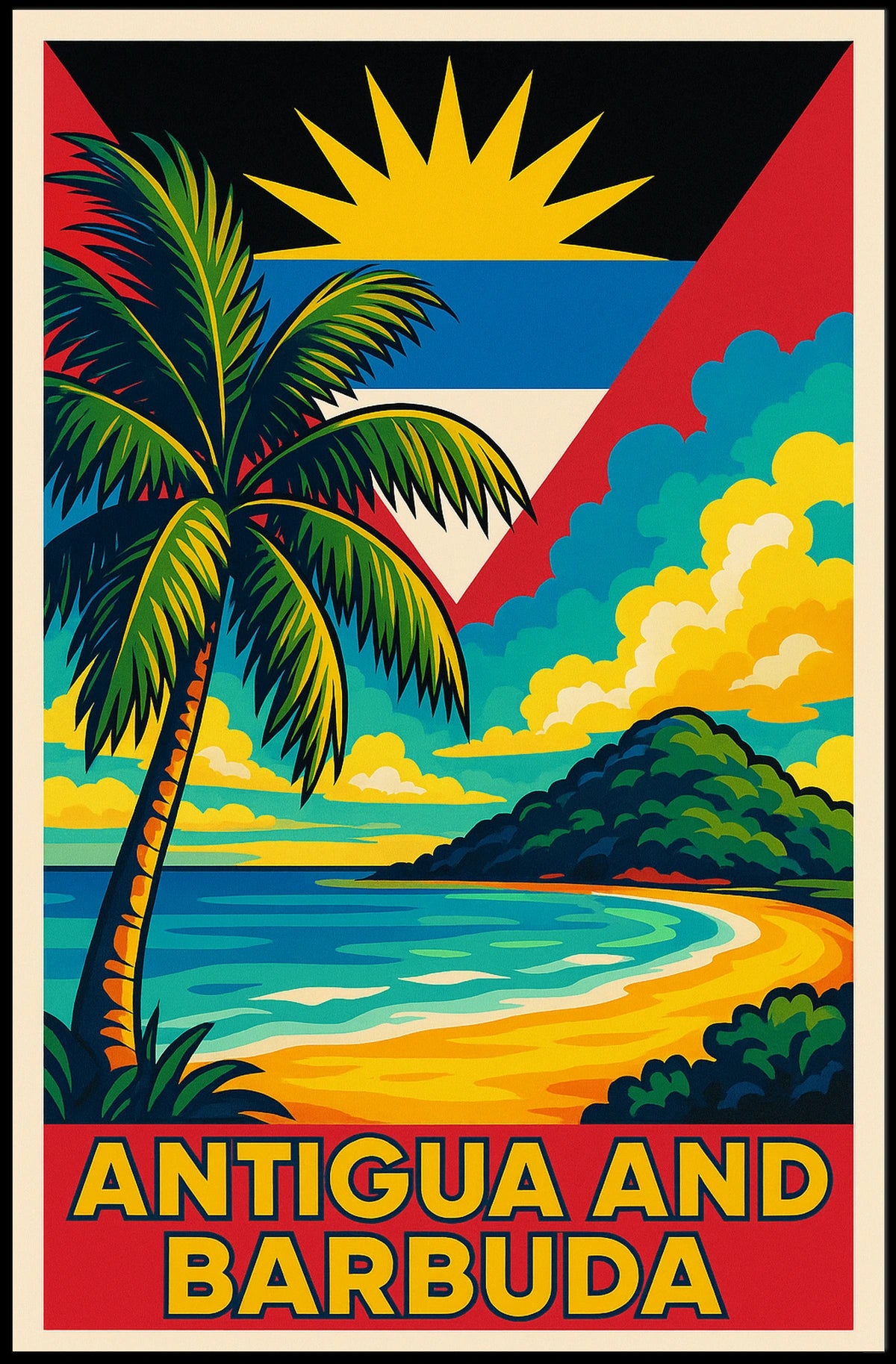 Antigua And Barbuda Paradise Poster