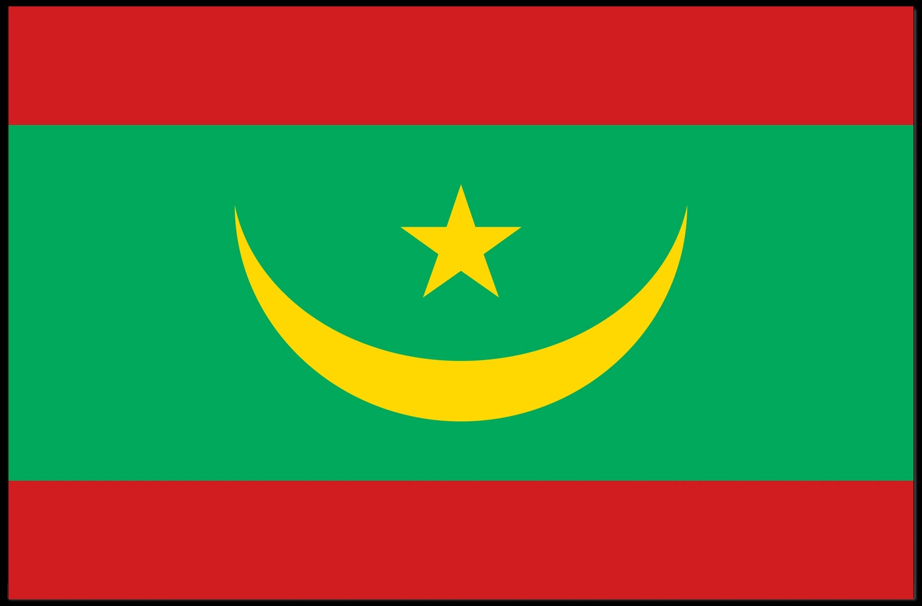 Mauritania Flag Poster
