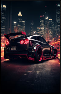 Urban Night Racer Poster PosterGoat