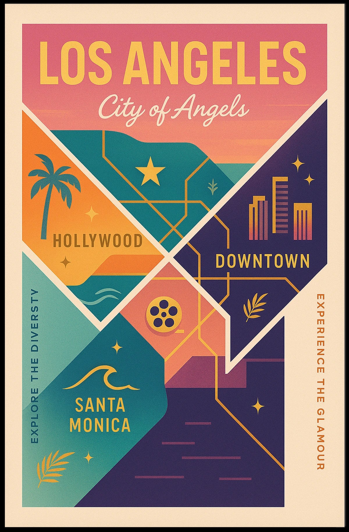 Los Angeles City of Angels Poster