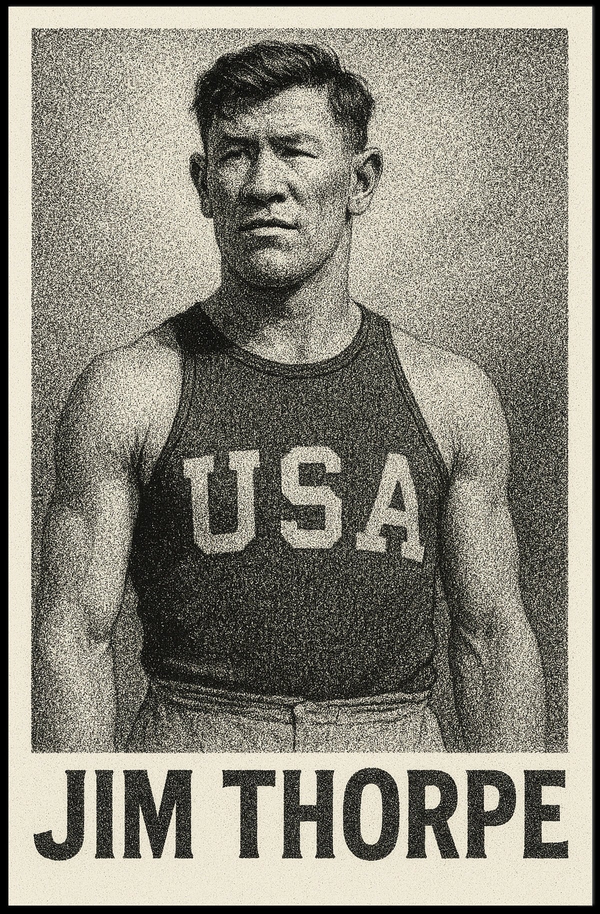 Jim Thorpe Athletic Icon Poster