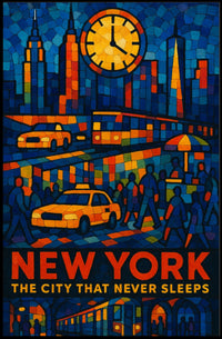 New York The City That Never Sleeps Poster