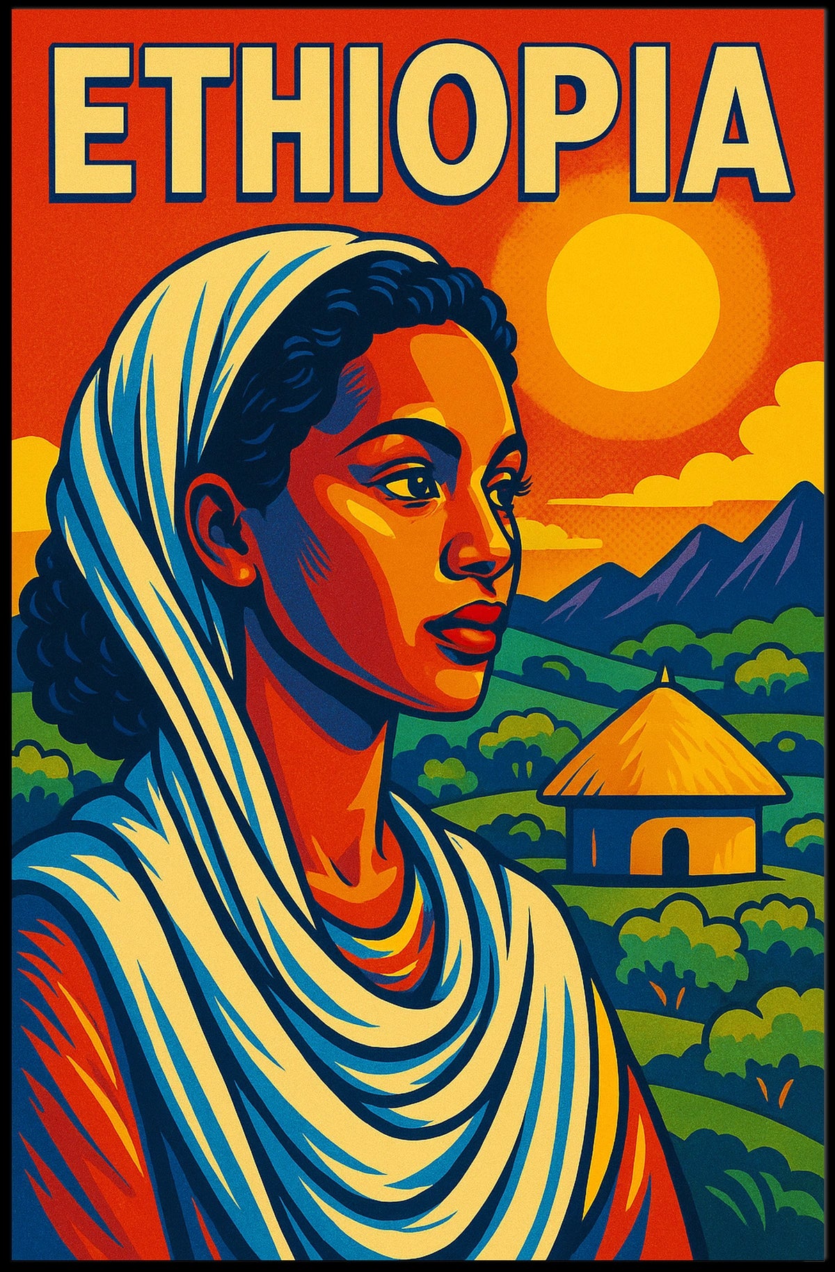 Ethiopia A Vibrant Heritage Poster
