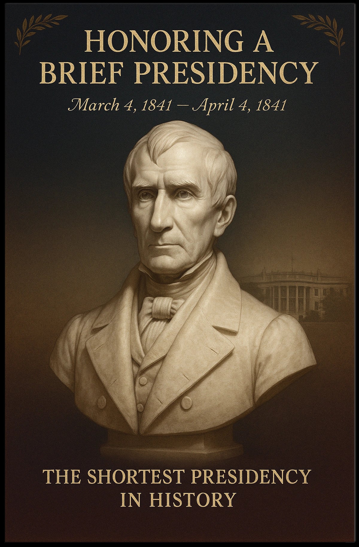 Honoring a Brief Presidency Poster
