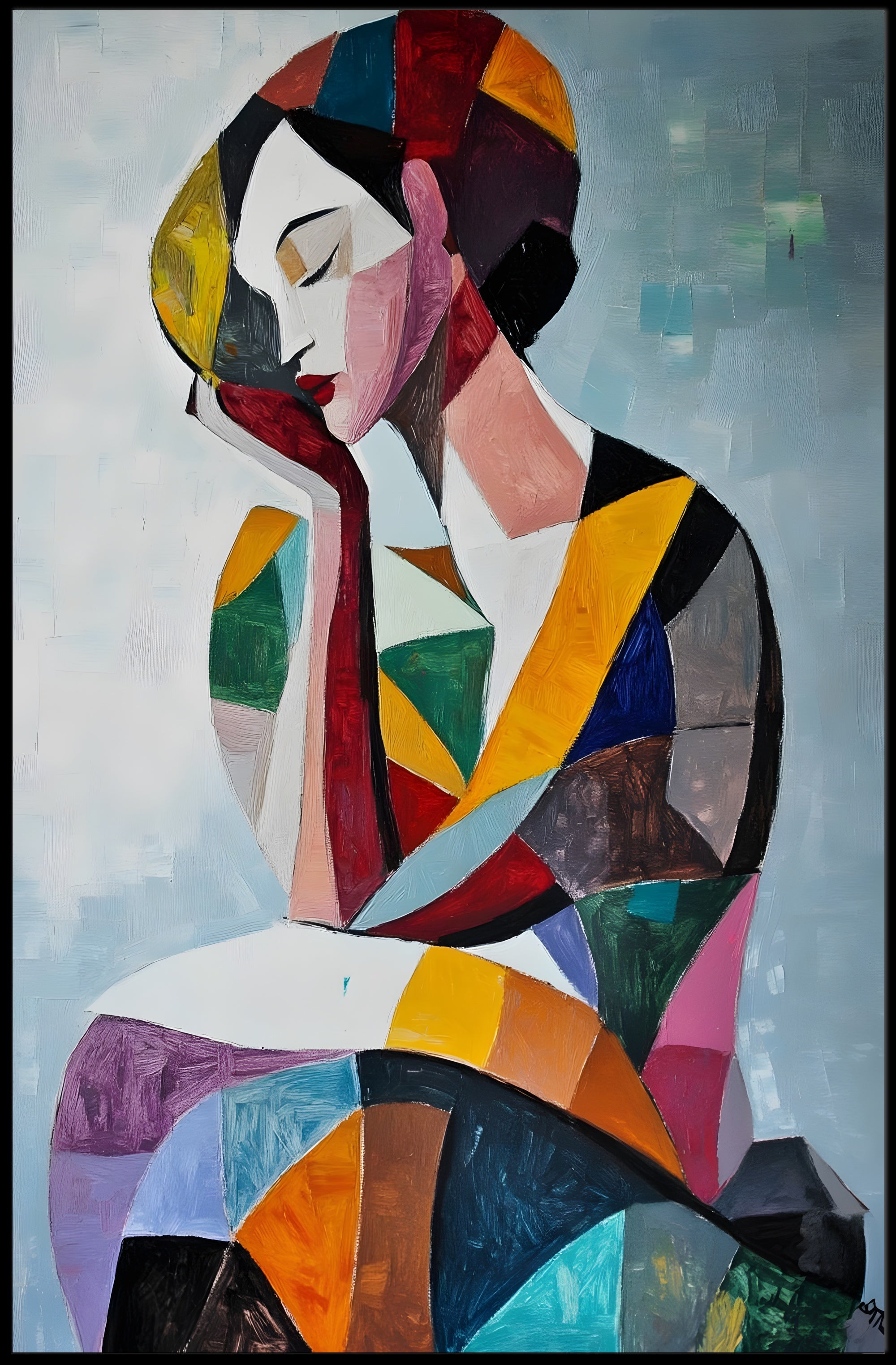 Abstract Contemplation Poster Modern Abstract Print