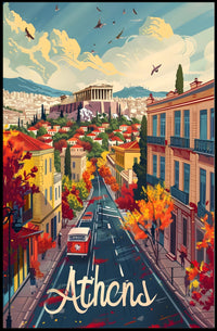 Athens in Autumn Poster