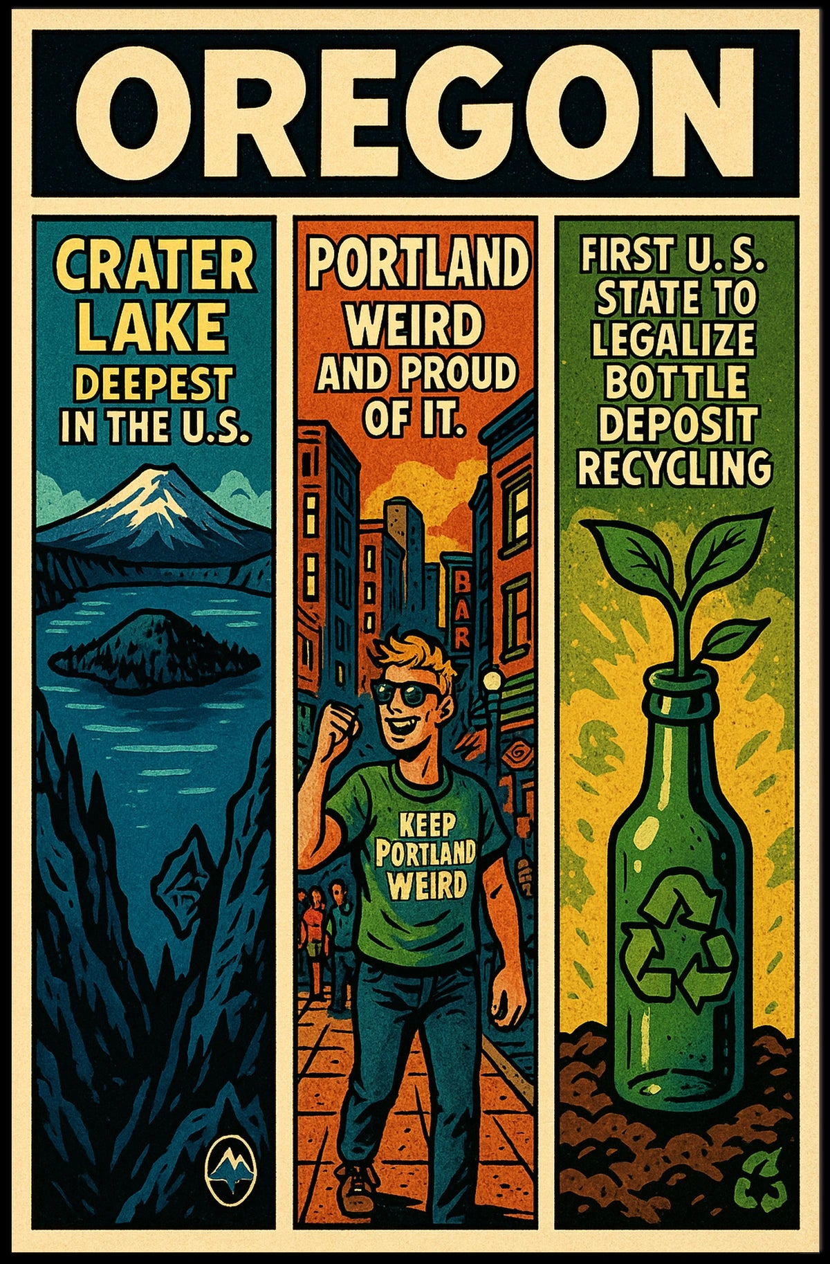 Discover Oregon Poster